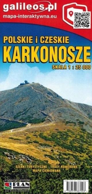 Mapa tur. Karkonosze polsko-czeskie 1:25 000