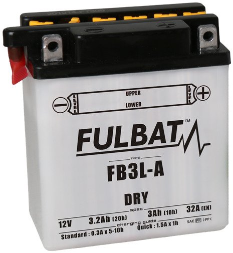Akumulator Fulbat YB3L-A Dry FB3L-A 12V 3.2Ah 32A