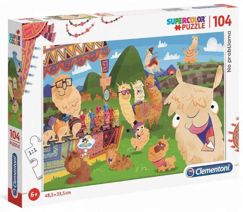 

Clementoni No ProbLLAMA Puzzle 104 szt. 27279