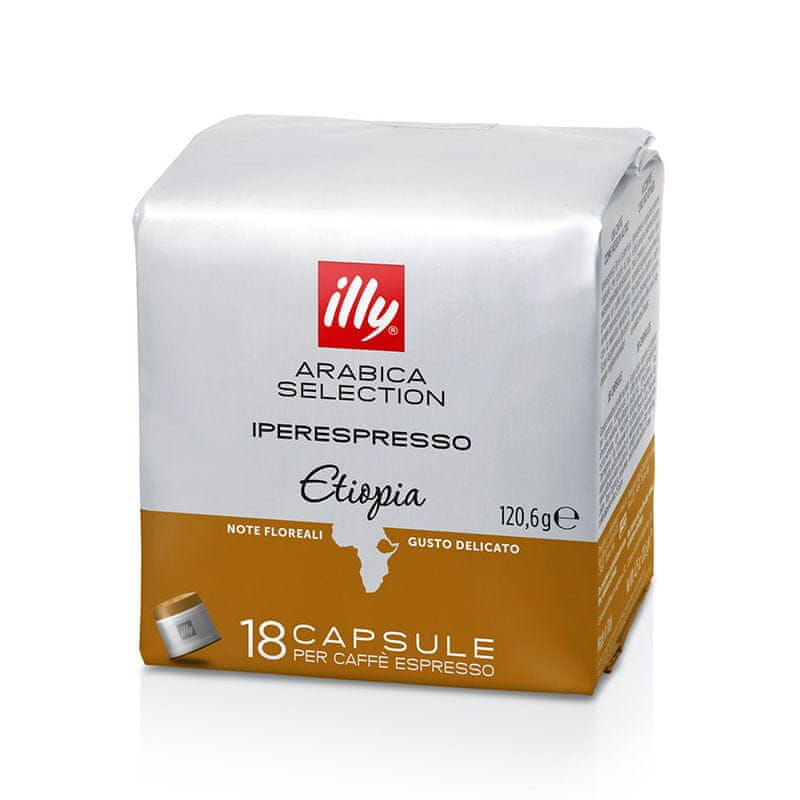 Levně Kapsle Illy Espresso Iperespresso Etiopia Arabica do kávovaru 18 Kusů