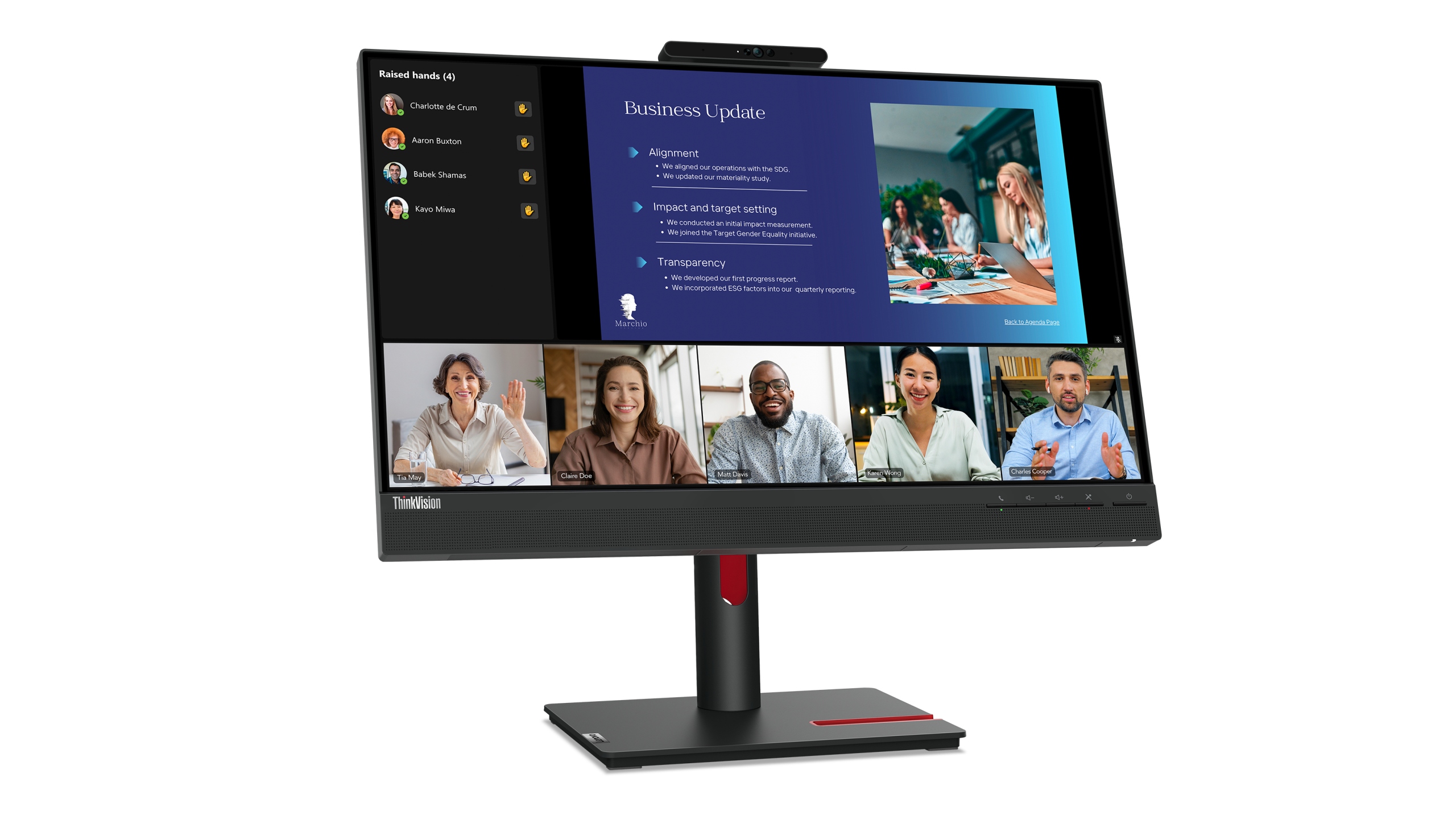 Lenovo ThinkVision T24v-30 24" 1920 x 1080 px Ips Pls Led monitor