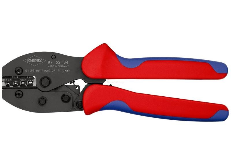 Lisovací (pražské) kleště pro kabelové koncovky PreciForce Knipex 97 5