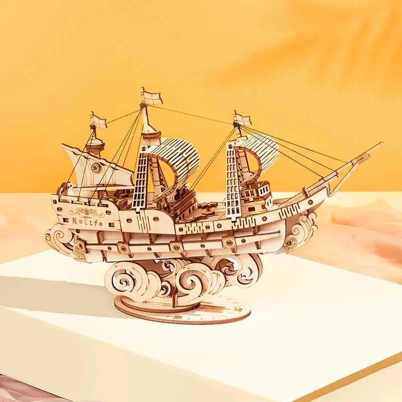 Dřevěné 3D Puzzle Plachetnice Robotime Značka TM Toys
