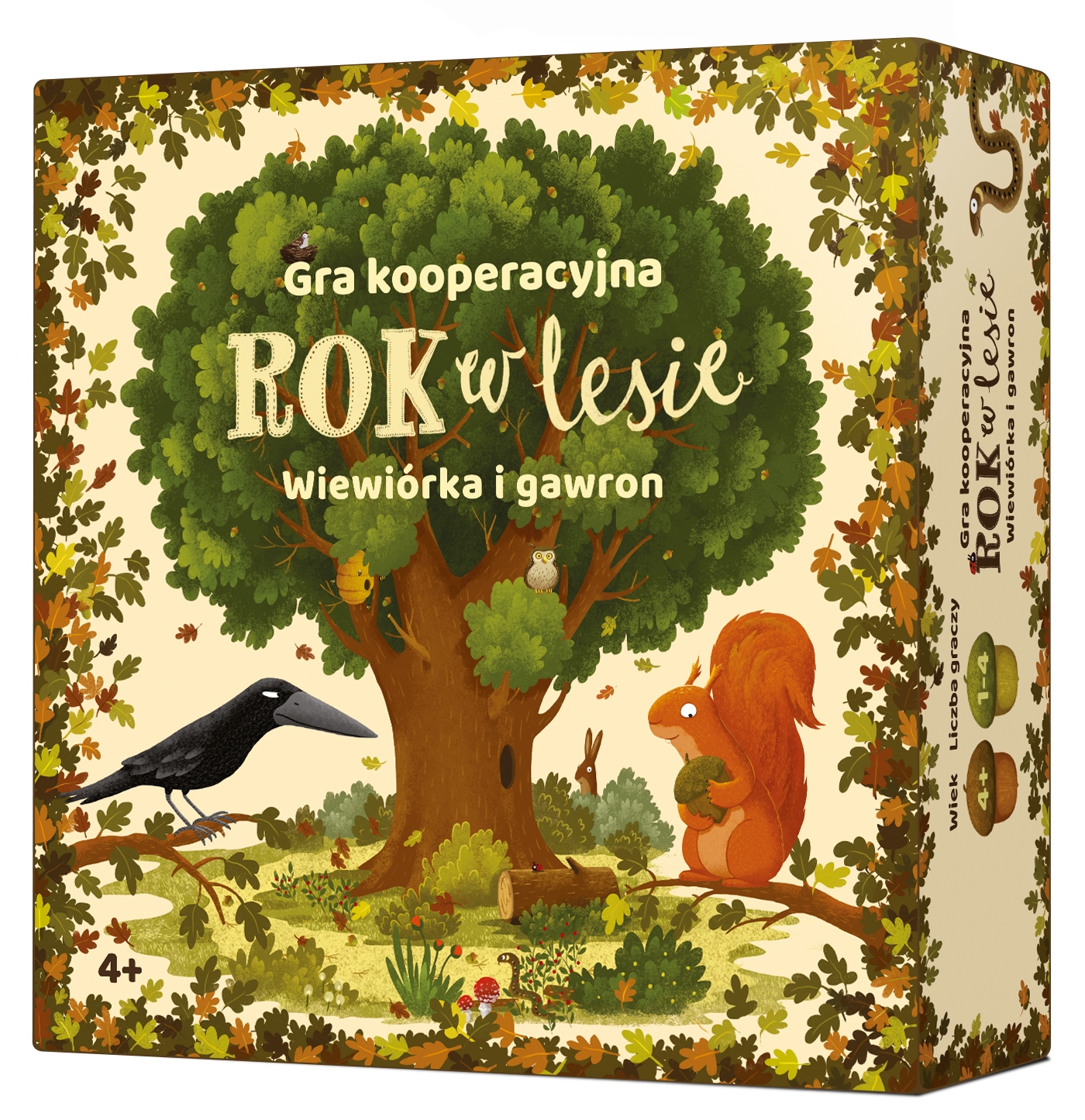 Rok w lesie. Wiewiórka i gawron Nasza Księgarnia gry