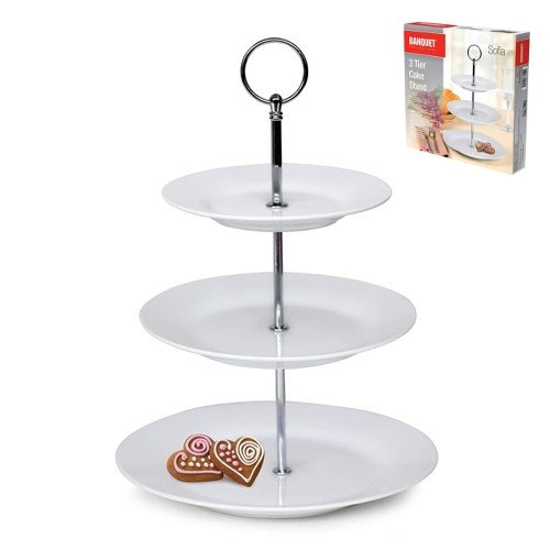 

Patera na ciasto 3 poziom Sofia porcelana Banquet