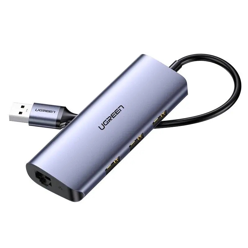 Usb Hub Ugreen CM252 Usb-c Hub 3x Usb RJ-45 micro Usb adaptér