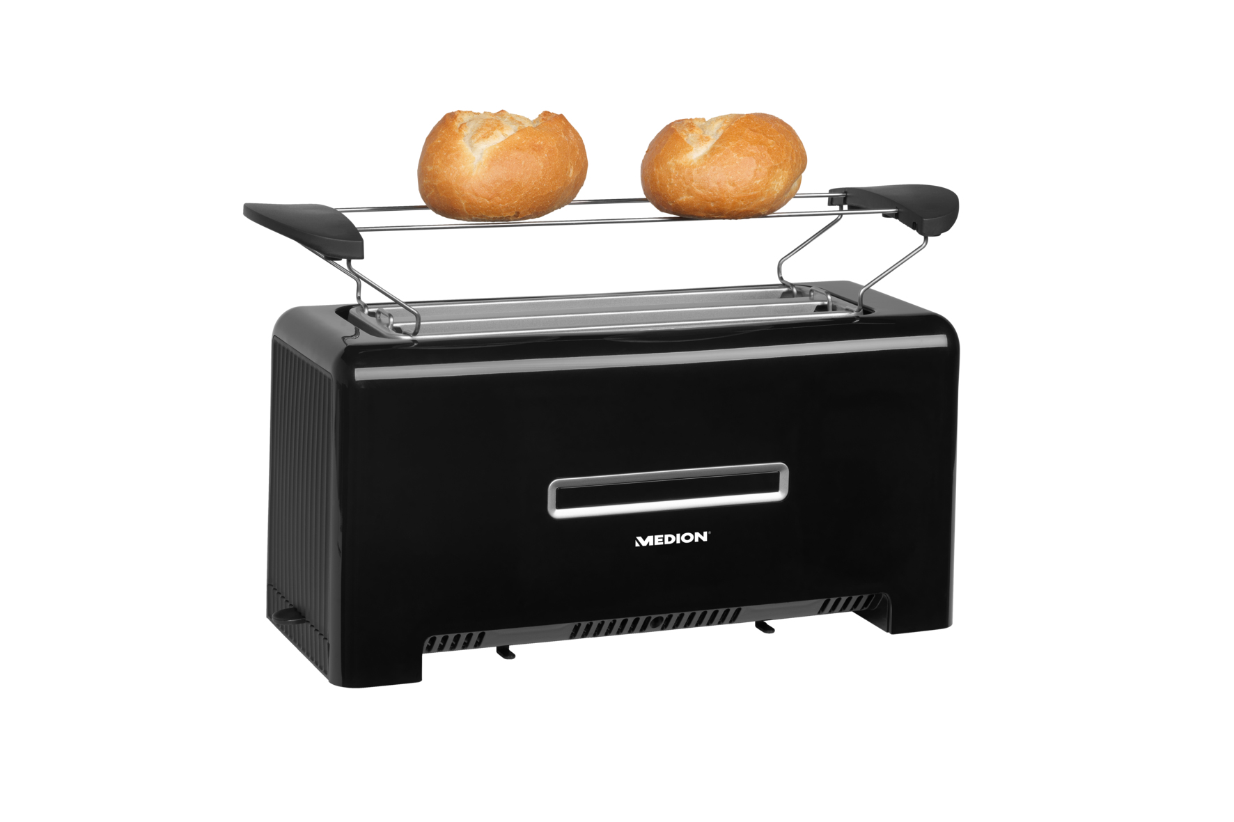 Duży Toster Medion MD 15709 na 4 Tosty 1400 W rodzinny ruszt na bułki