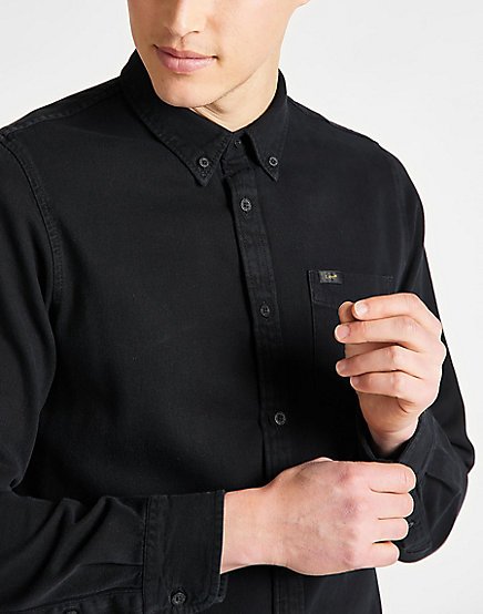 LEE BUTTON DOWN REGULAR KOSZULA JEANSOWA - M Kolekcja BUTTON DOWN