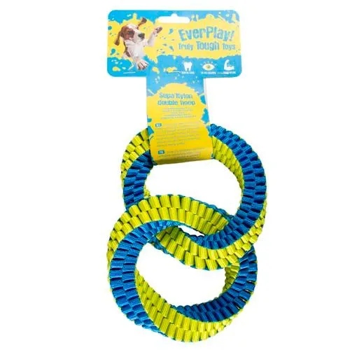 Levně Duvo+ Supa extra silná nylonová hračka pro psy trojitá smyčka 28x13cm