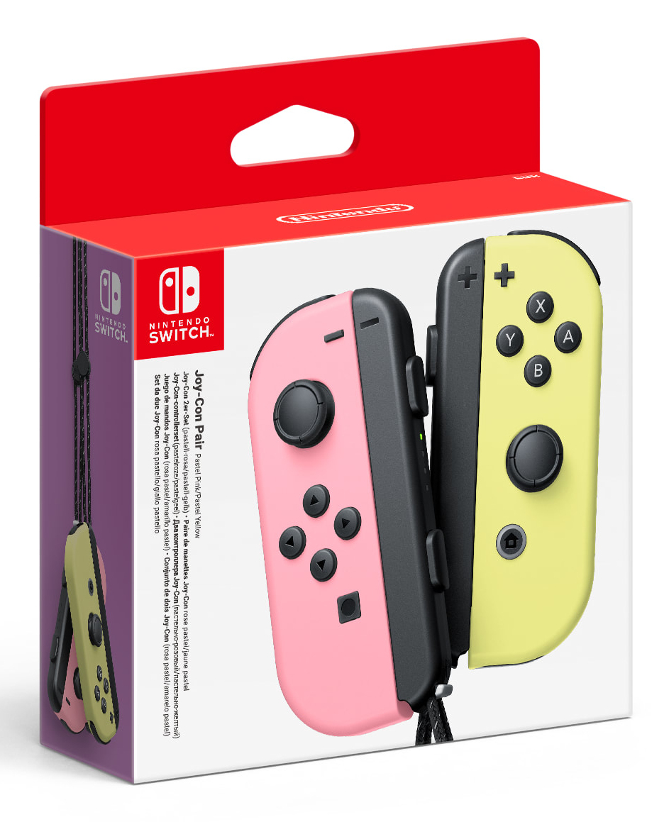 Kontroler Nintendo Switch Joy-Con Pair pastel różowo-żółty