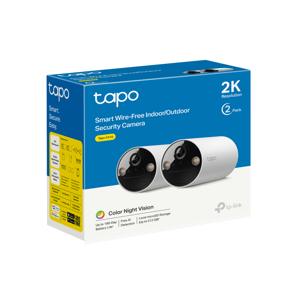 TAPO C410 Kamera Zewnętrzna 2K 2 Pack Akumulator Detekcja Osób — miniatura 16