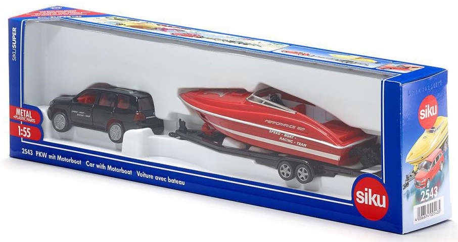 Siku 2543 Samochód Toyota z motorówką