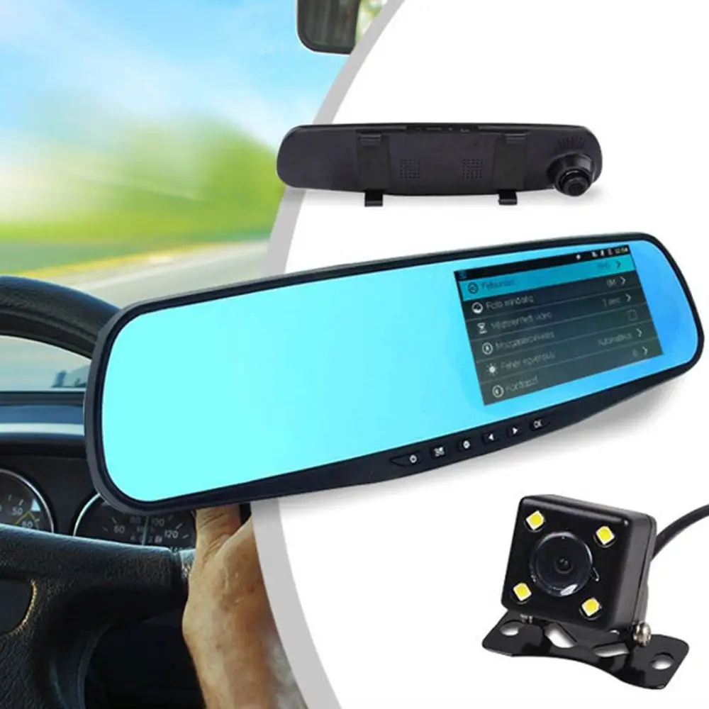 WIDEOREJESTRATOR LUSTRO WSTECZNE KAMERA COFANIA FULL HD