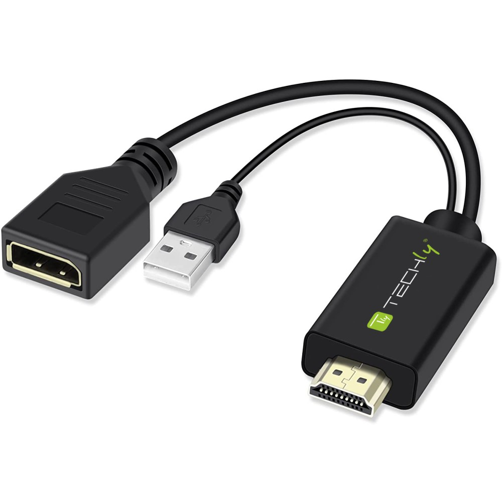 Adapter HDMI z Zasilaniem USB na DP 4K*30Hz