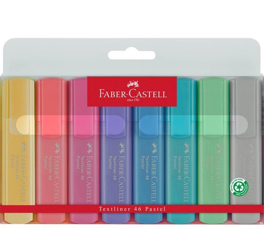 

Zakreślacze Faber-castell Pastelowe W Etui 8 sztuk