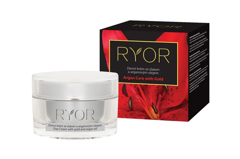 Ryor Argan Care with Gold denní krém se zlatem a arganovým olejem 50 ml
