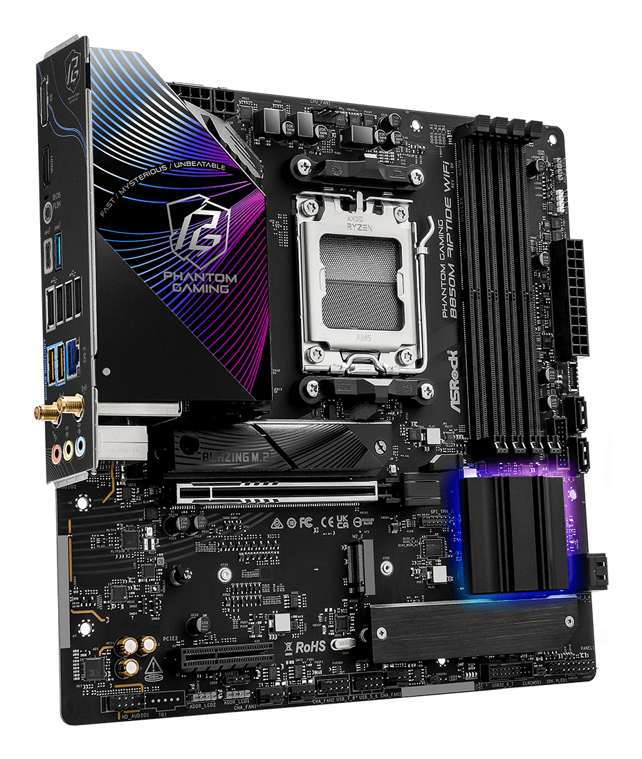 ASROCK B850M RIPTIDE WIFI mATX AM5 DDR5 — 8