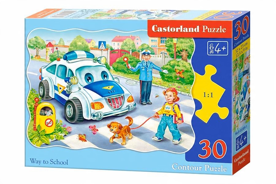 

Puzzle 30 el. Droga do Szkoły Castor 03389