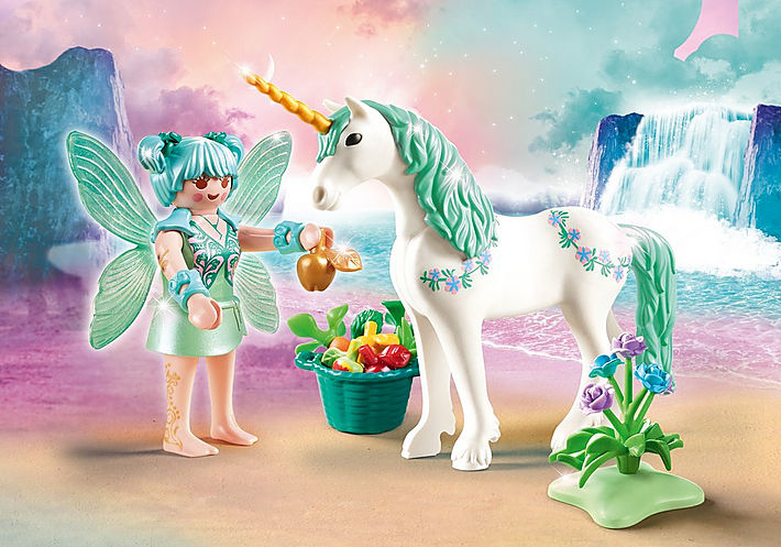 

Playmobil Fairies Wróżka Karmiąca Jednorożca 70655