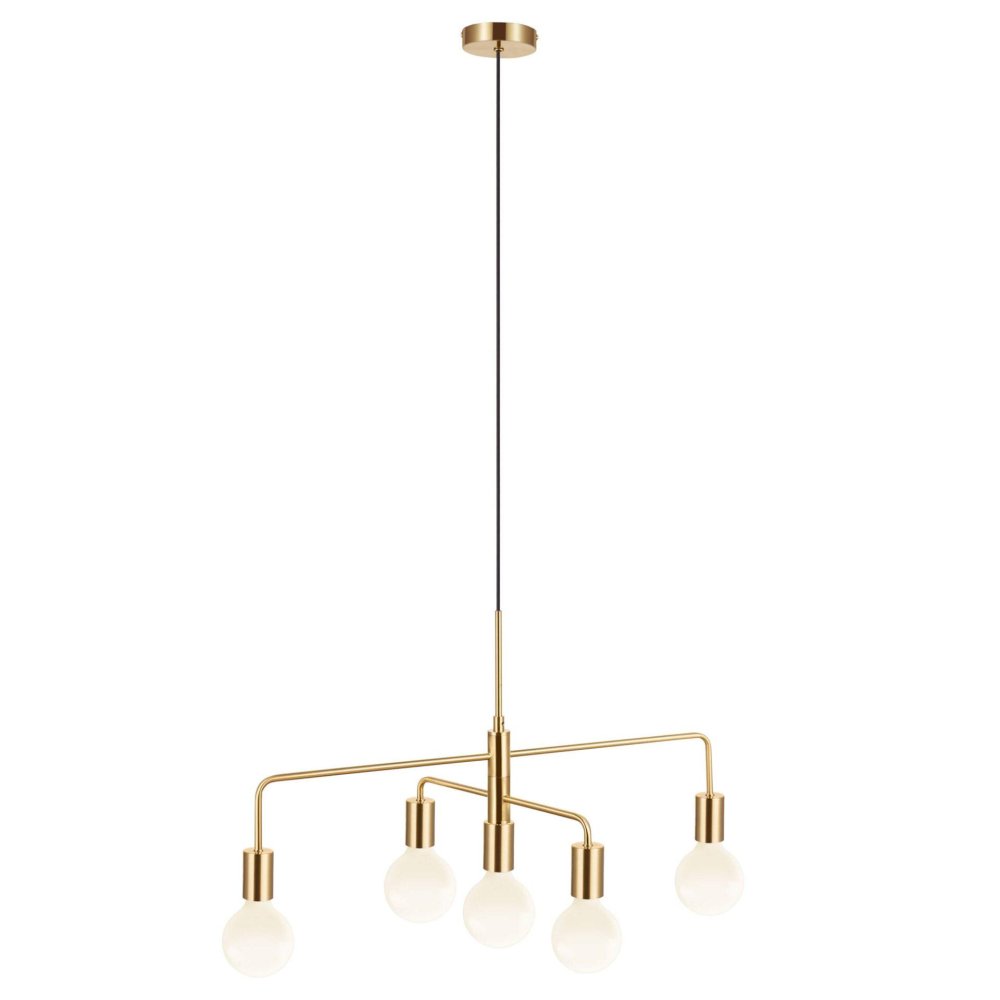 Závesná lampa Gloom 5x40W max E27 Zlatý kov Nordlux