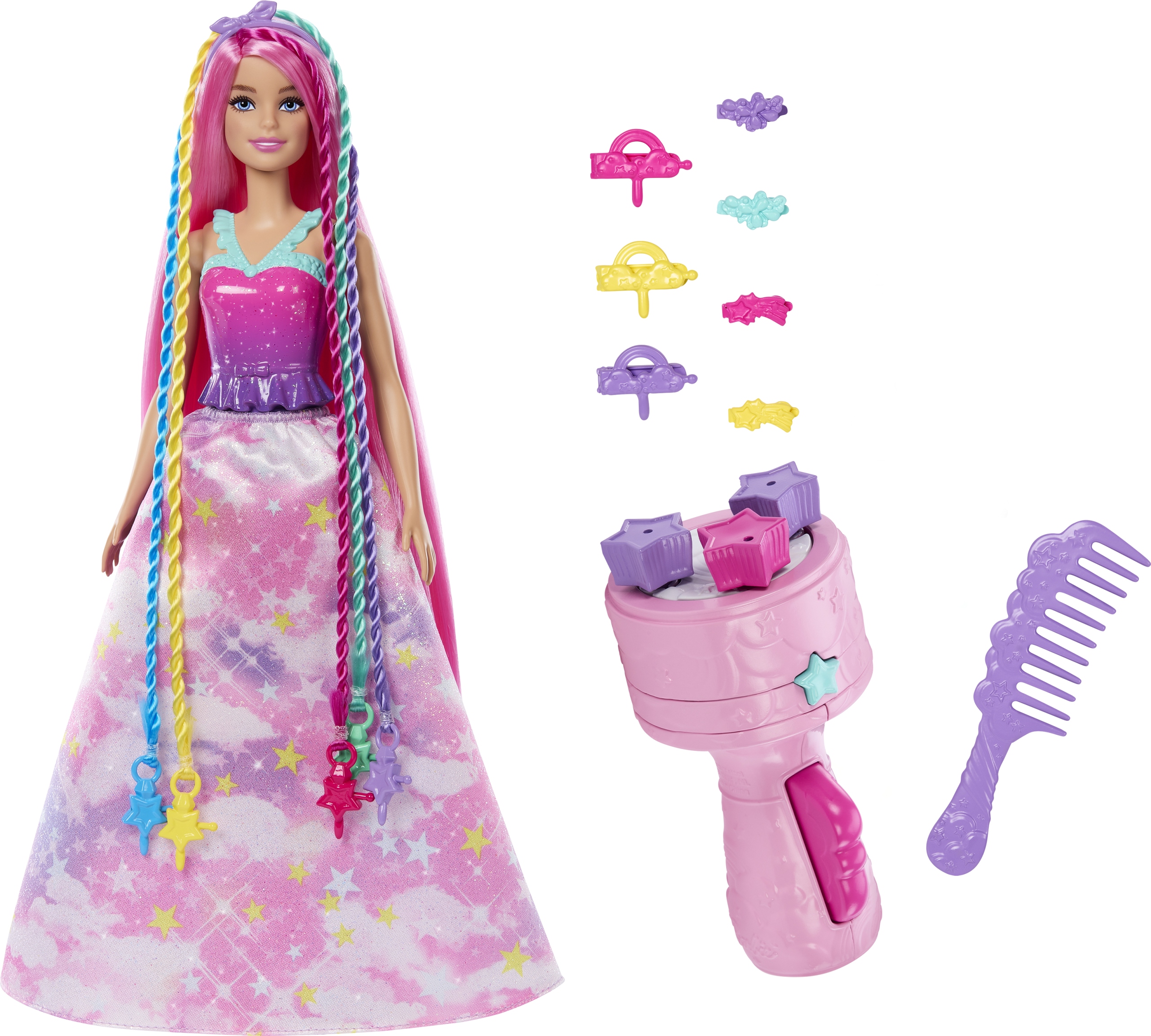 

Barbie Lalka Księżniczka Zakręcone pasemka HNJ06