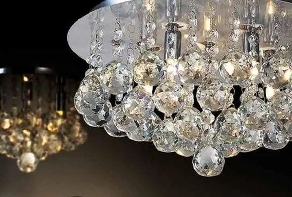 Klasický krištáľový stropné svietidlo Bolla 58, visiace chrómové kryštály do spálne