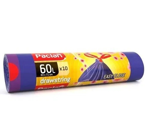 

Paclan Worki na śmieci uniwersalne Taśma 60L 10SZT