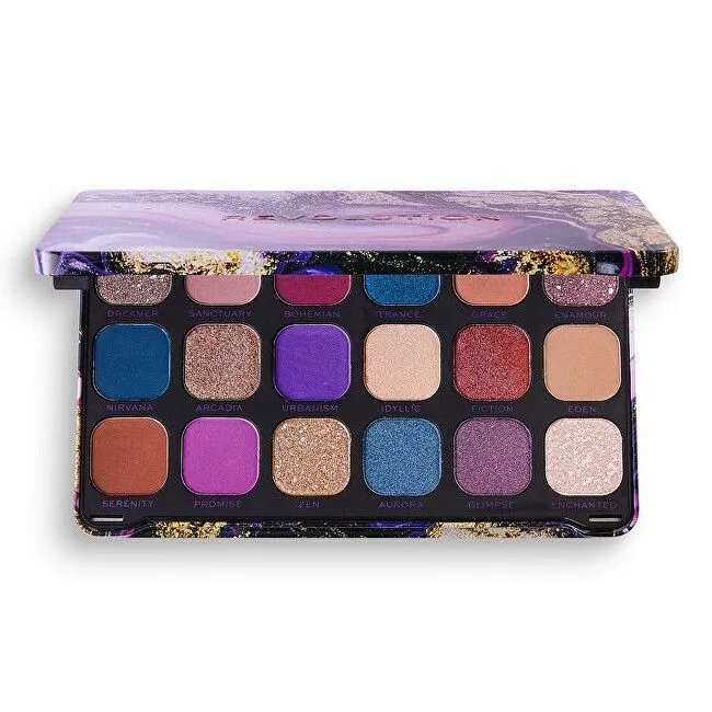 Makeup Revolution Paleta cieni Prasowane mix wykończeń