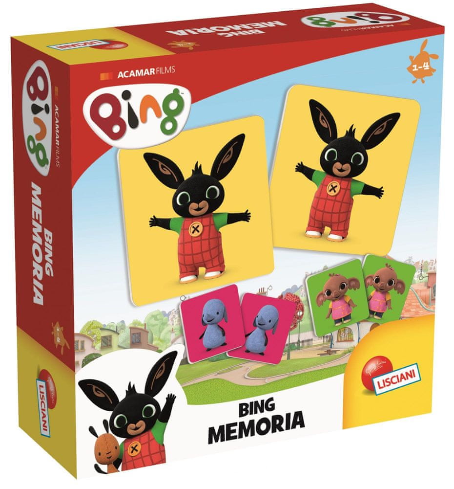 Lisciani Bing gra Memoria dla dzieci 1-4 lat