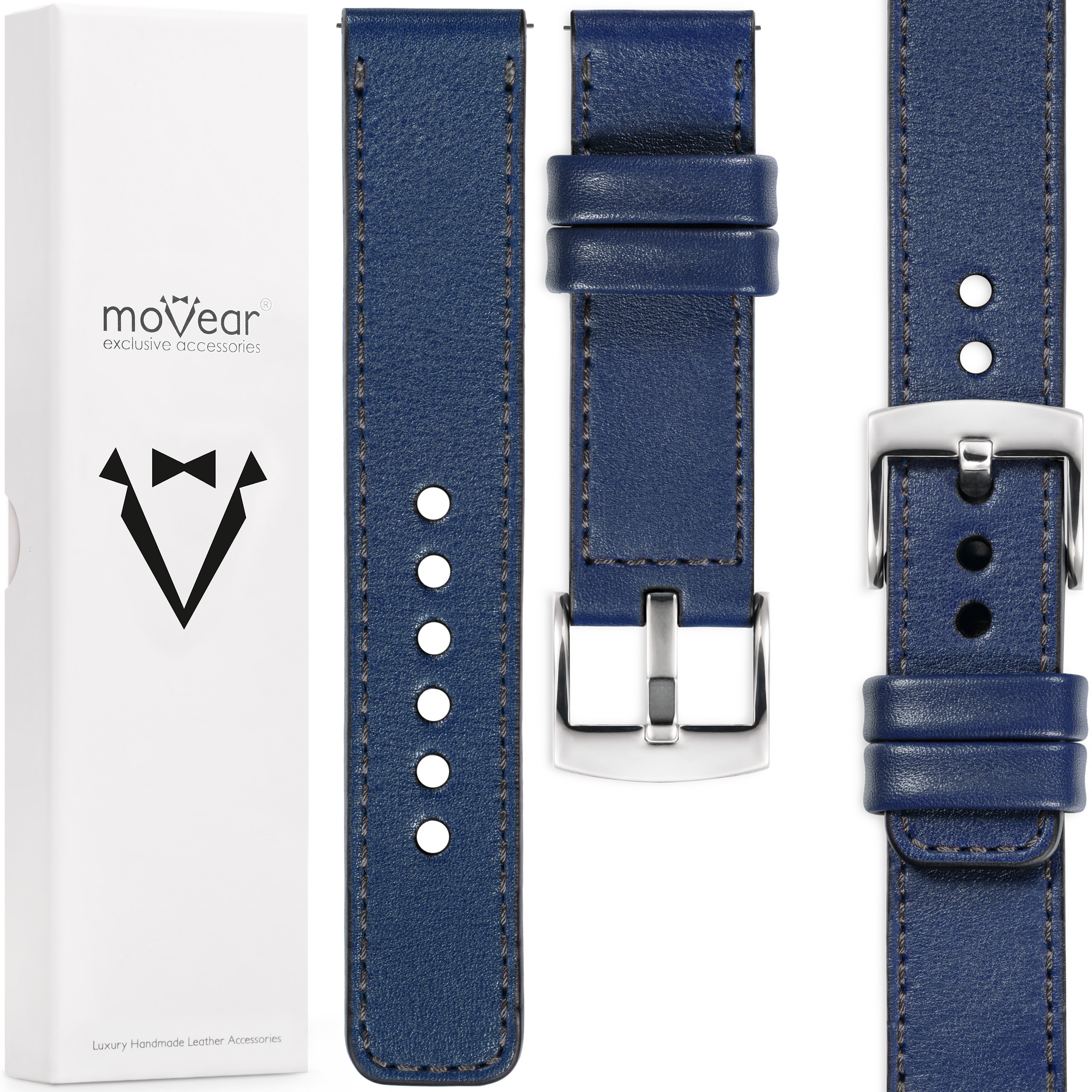 Exkluzivní řemínek 18 mm pro prémiové hodinky, elegantní Polský kožený