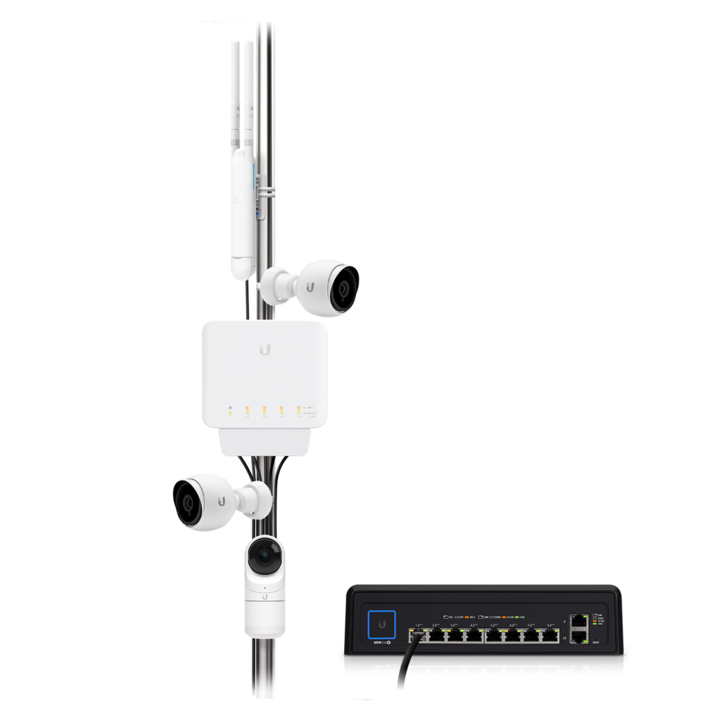 UBIQUITI UniFi Switch Flex, 5 port, (4) GbE PoE+, (1) GbE PoE++, 46W — 8
