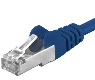 Premiumcord Patch kabel CAT6a S-ftp, RJ45-RJ45, Awg 26/7 1,5m niebieski