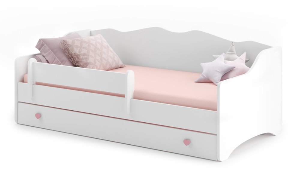 Łóżko z materacem EMKA Pink, White 160x80 — 21