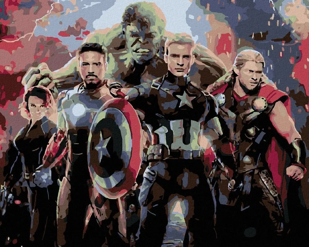 Obraz malování podle čísel Avengers Endgame 40x50