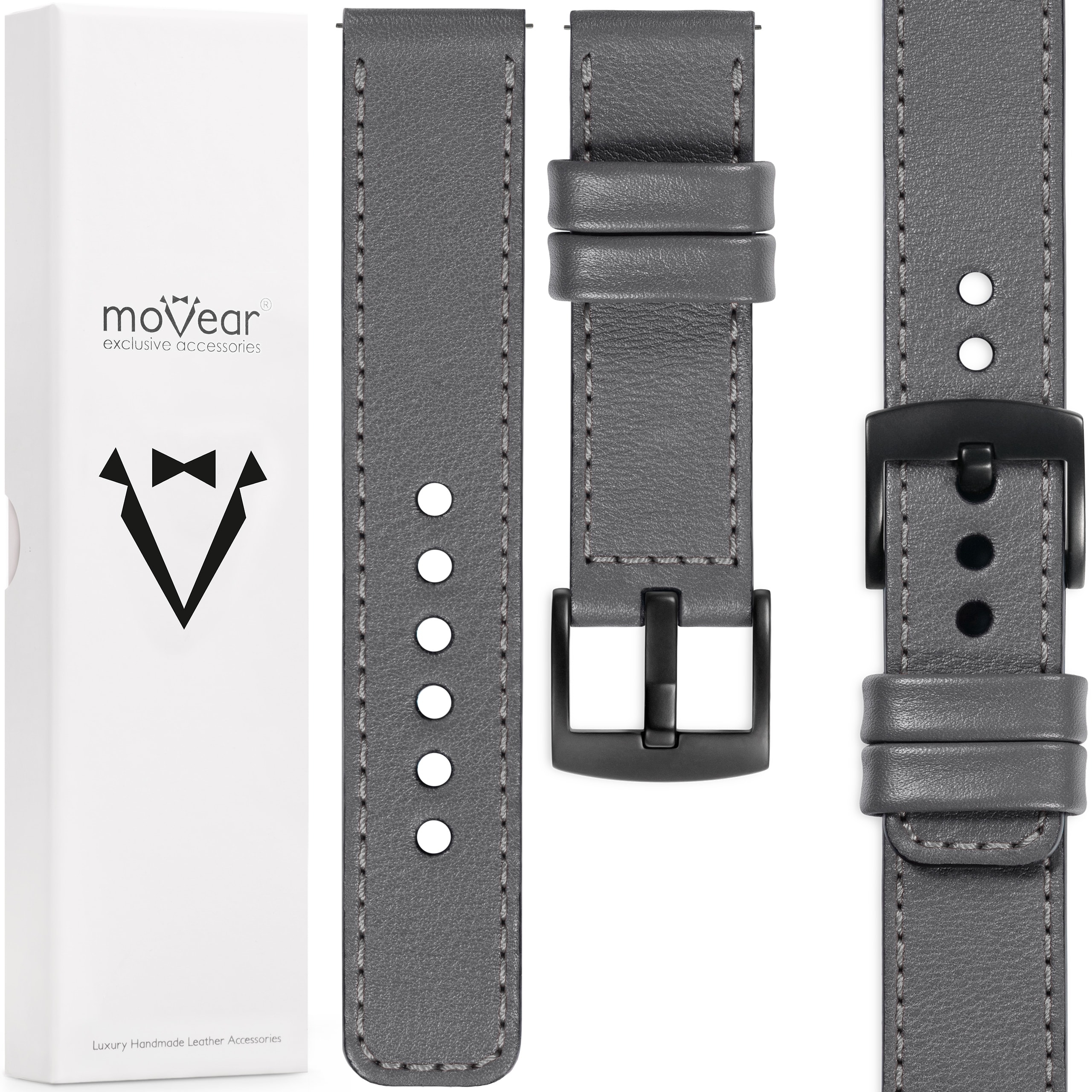 Exkluzivní řemínek 20 mm pro prémiové hodinky, elegantní Polský kožený