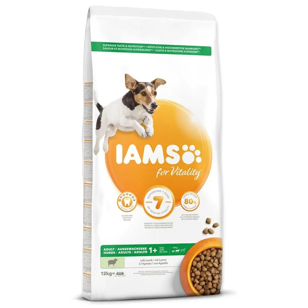 Levně Iams Dog Adult Small&Medium Lamb 12 kg