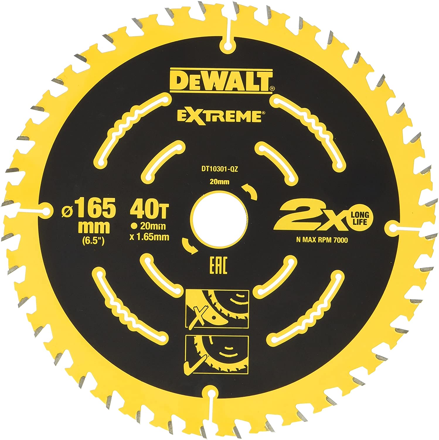 

Tarcza do piły tarczowej DeWalt 165x20mm 40 zębów