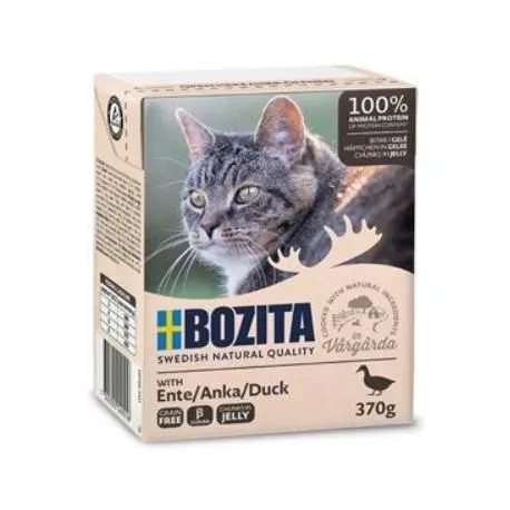 Levně 4x Bozita Cat mokrá želé kachna 370 g