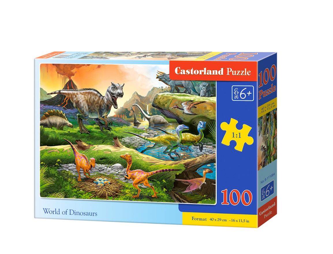 

Puzzle 100 el. Świat dinozaurów Castorland 43015