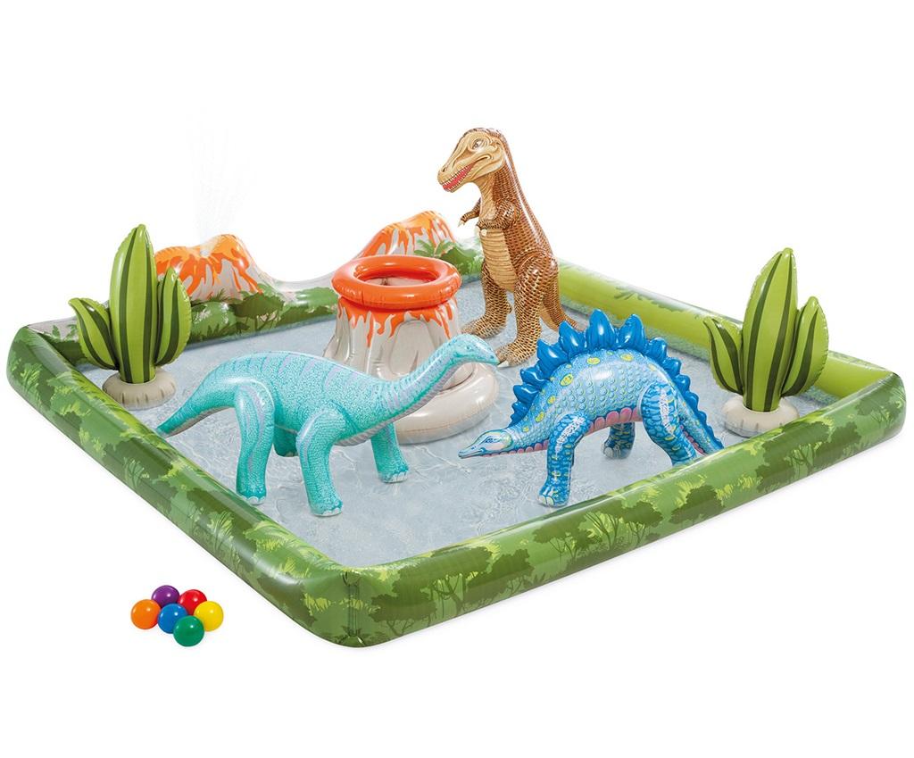 Nafukovacie hracie centrum Jurský park s dinosaurami a sprškou