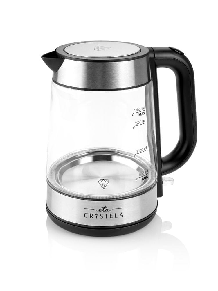 Skleněná Rychlovarná Konvice 2200W 1,7L sklo Eta Crystela ETA615390000
