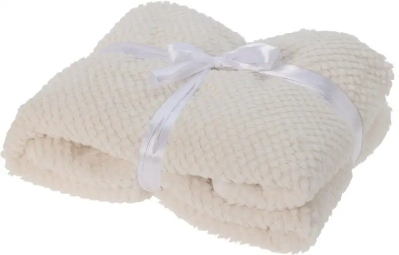 Homestyling Deka fleece 130 x 160 cm krémová KO-AAE329800
