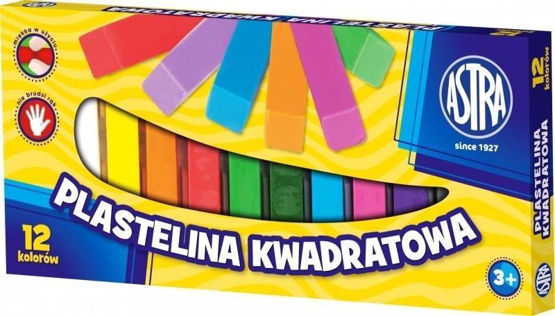 plastelina 12szt. kwadratowa ASTRA | 0538 — 8