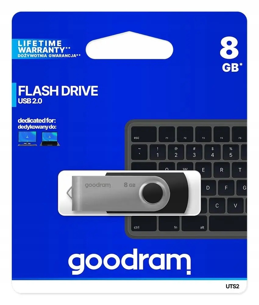 Pendrive GOODRAM UTS2 Twister 8GB USB 2.0