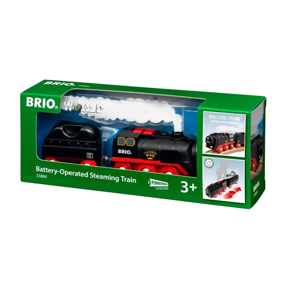Brio WORLD 33884 Parní lokomotiva s vodní nádrží na baterie