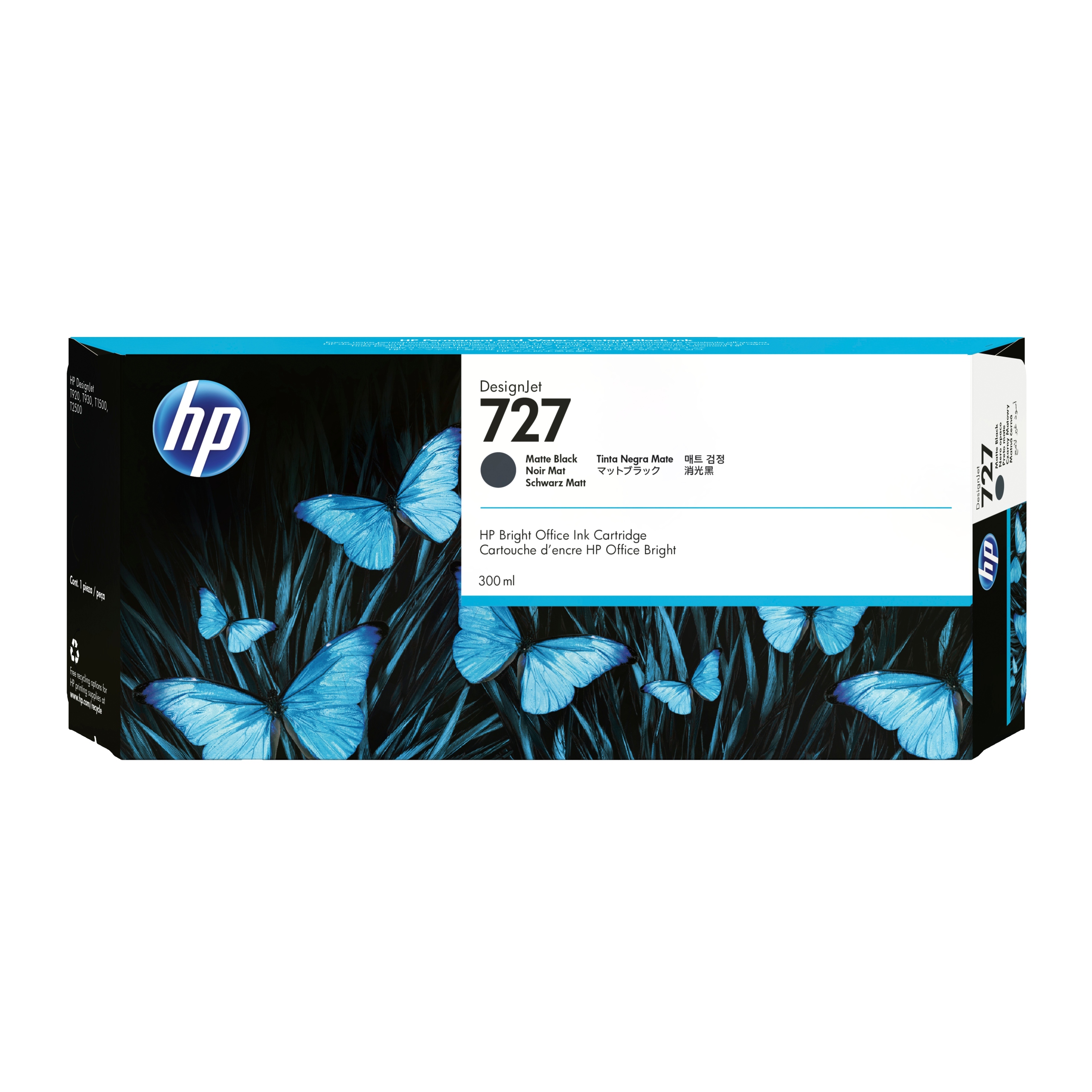 Originálna atramentová kazeta Hp 727 čierna (Black) C1Q12A