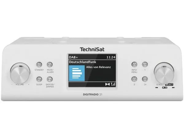 Radio sieciowe kuchenne do zabudowy DAB+, FM TechniSat DIGITRADIO 21 z RDS Radio DAB+ FM