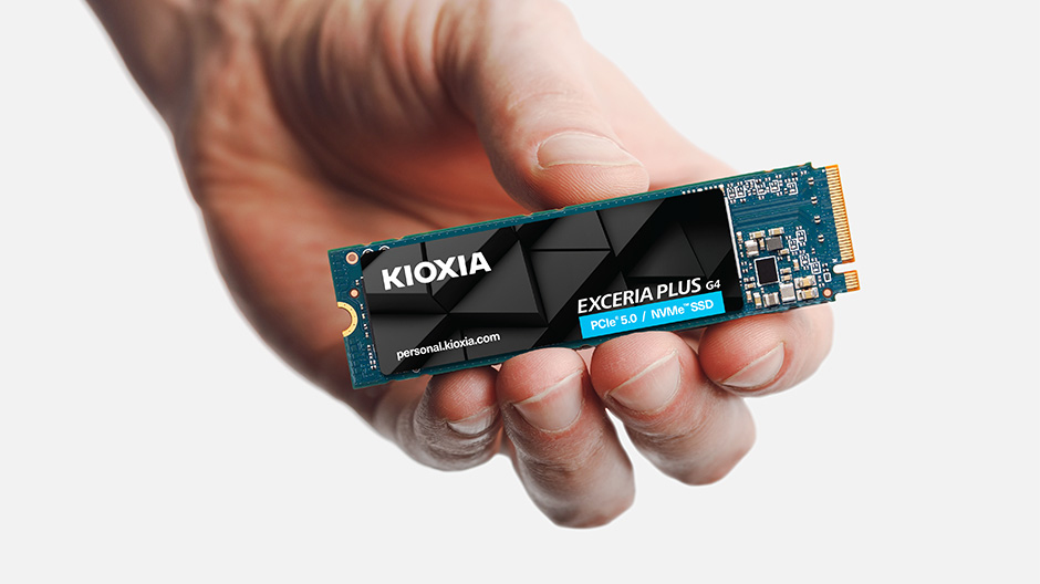 SSD KIOXIA EXCERIA PLUS G4 1TB M.2 2280-S3-M PCIe Gen5 x4 NVMe, Read/Write: 10000/7900 MBps, IOPS 1300K/1400K, TBW: 600 — 16