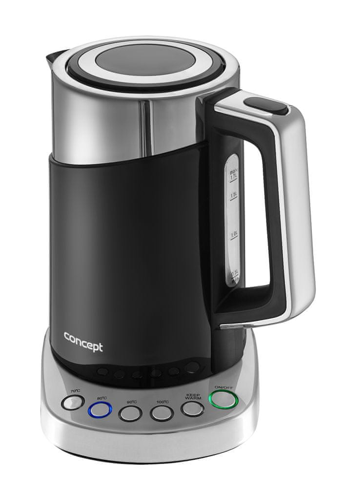 Rychlovarná konvice Concept RK-3171 2200 W 1,7 l černá