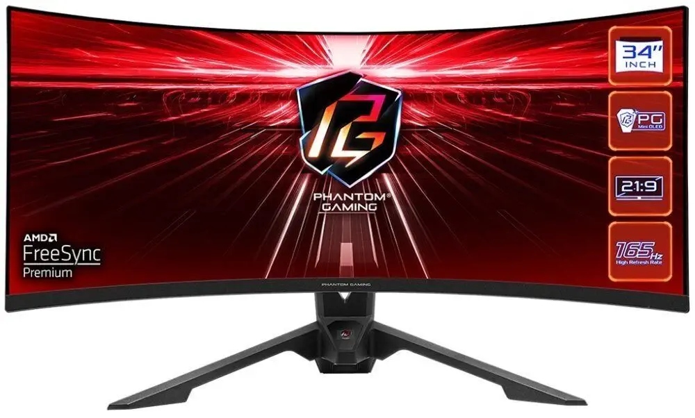Led Monitor ASRock PG34WQ15R3A 34" 3440 x 1440 px Va